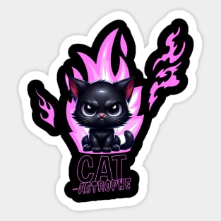 CAT-astrophe Sticker